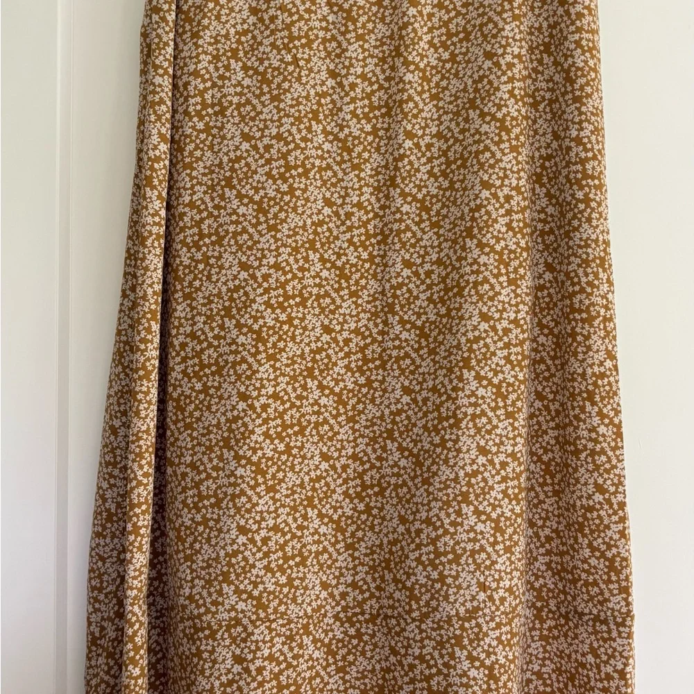 Wishlist by Bohme Floral Faux Wrap Midi Skirt Size Large NWOT - Picture 6 of 7